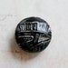 SALE Lentil Bead Porcelain Clay in Black and Blue Glaze