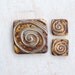 Spiral Ceramic Pendant Set in Old Oil Bronze Glaze
