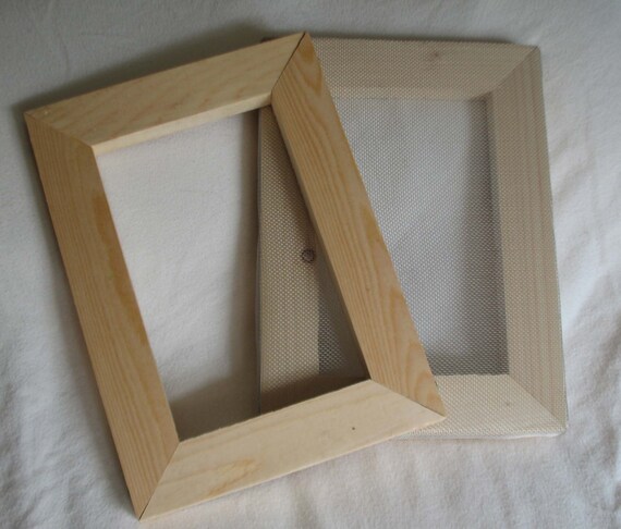 Papermaking Mold and Deckle by Oakmother on Etsy