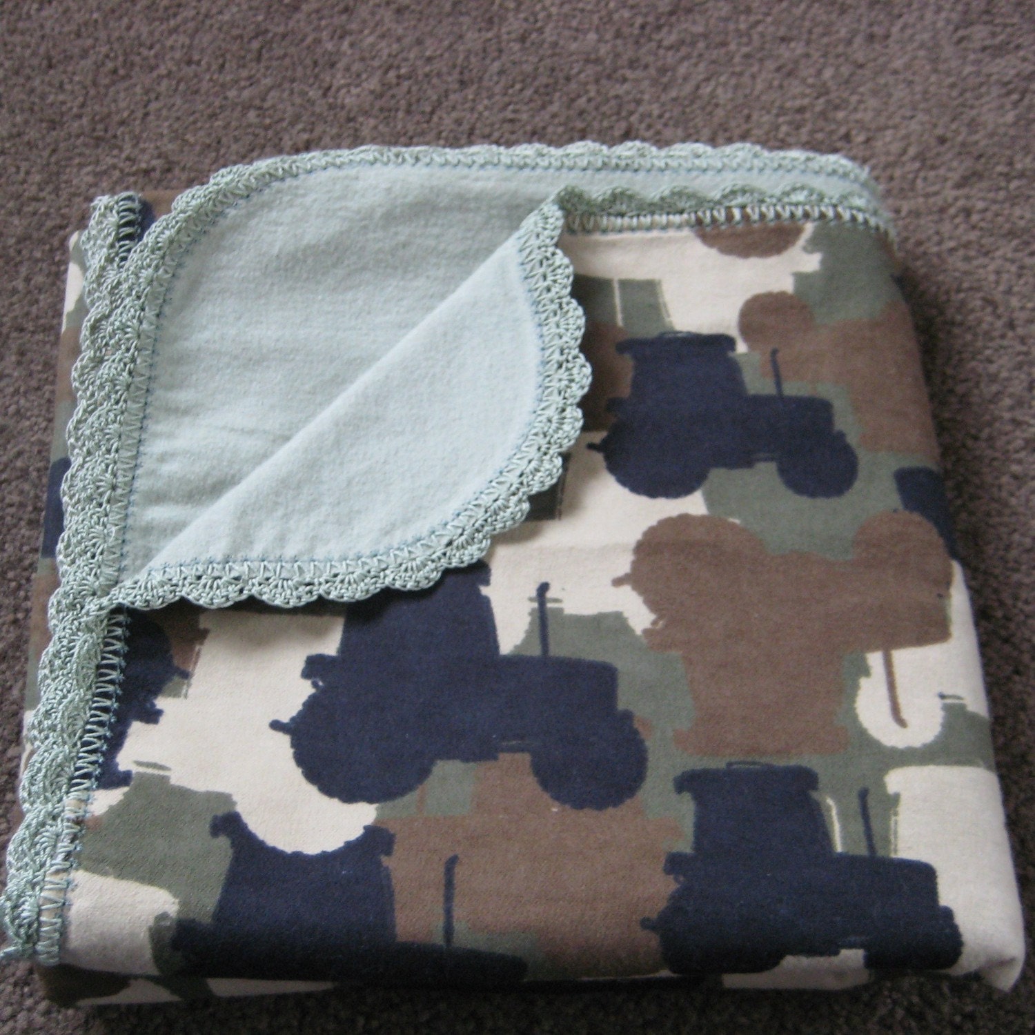 John Deere Tractor Blanket Set