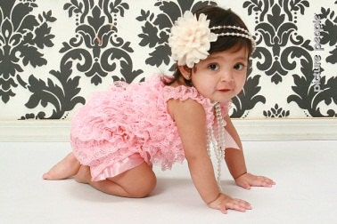 Light Pink Petti Romper, Size S, M, or L lace petti romper, petti romper, romper,petti lace romper