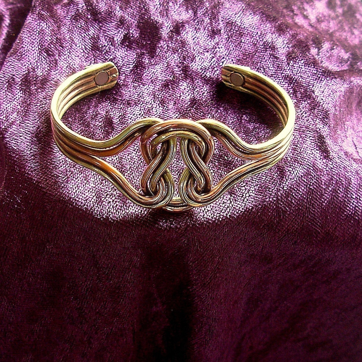 Copper Magnetic Arthritis Bracelet bangle cuff celtic knot
