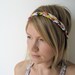 The Braided Headband- In Coral and Yellow, bohemian style