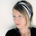 The Twist Turban Headband- In Knit Zebra Print, bohemian style