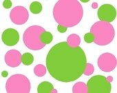 Set of 130 Polka Dots two colors (you choose colors) Wall Decal Stickers Kids Room Decor Vinyl Circles LARGE SET