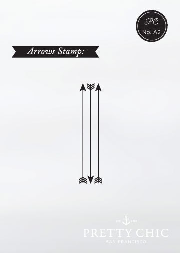 Arrows Stamp - Custom Stamp Design by Pretty Chic SF