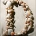 Sea Shell Covered 12 Inch Wedding Initial Letter  Monogram Door Wreath