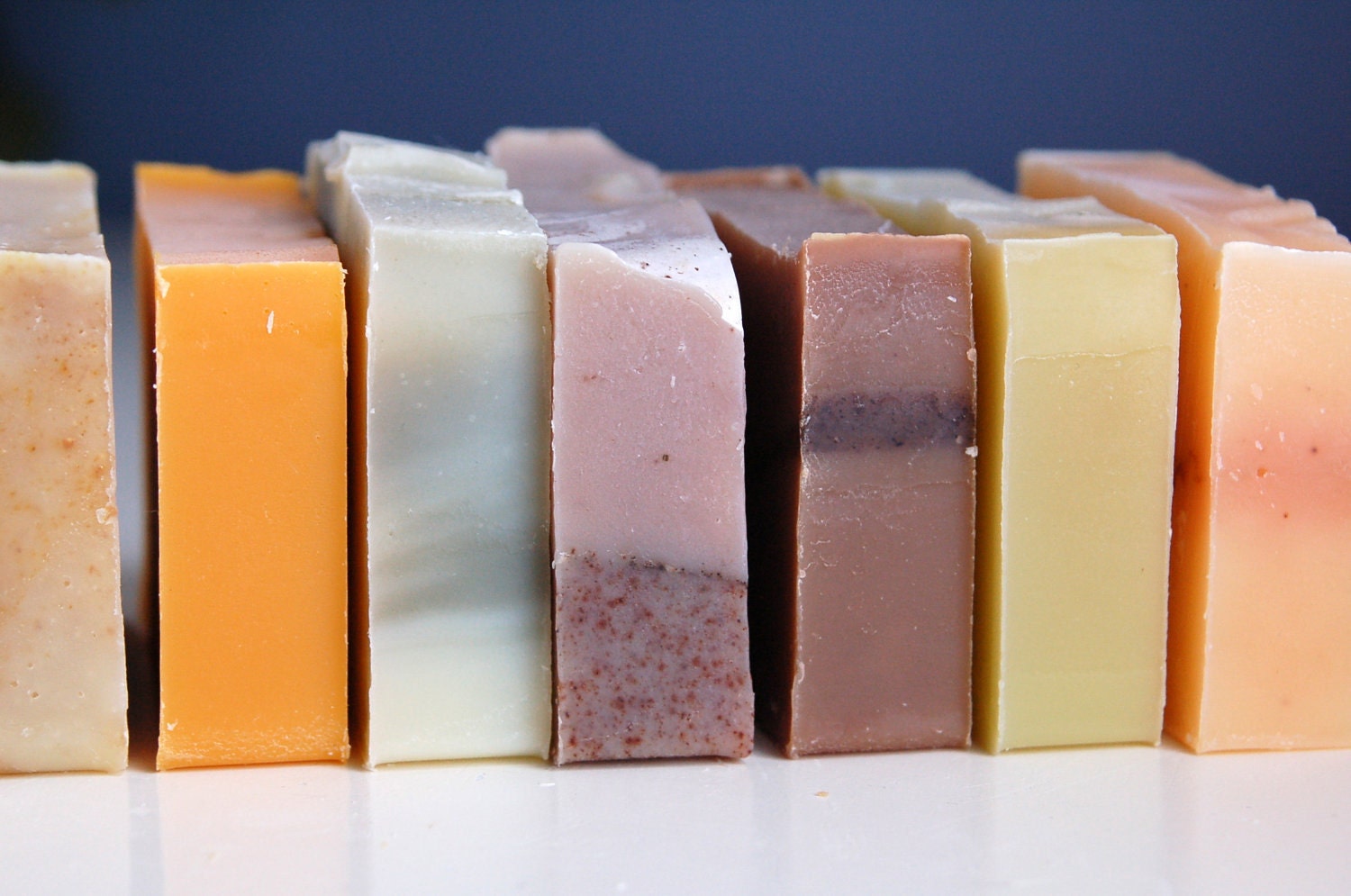 Five bars of Mirasol Farm organic soap, vegan with essential oils and botanicals