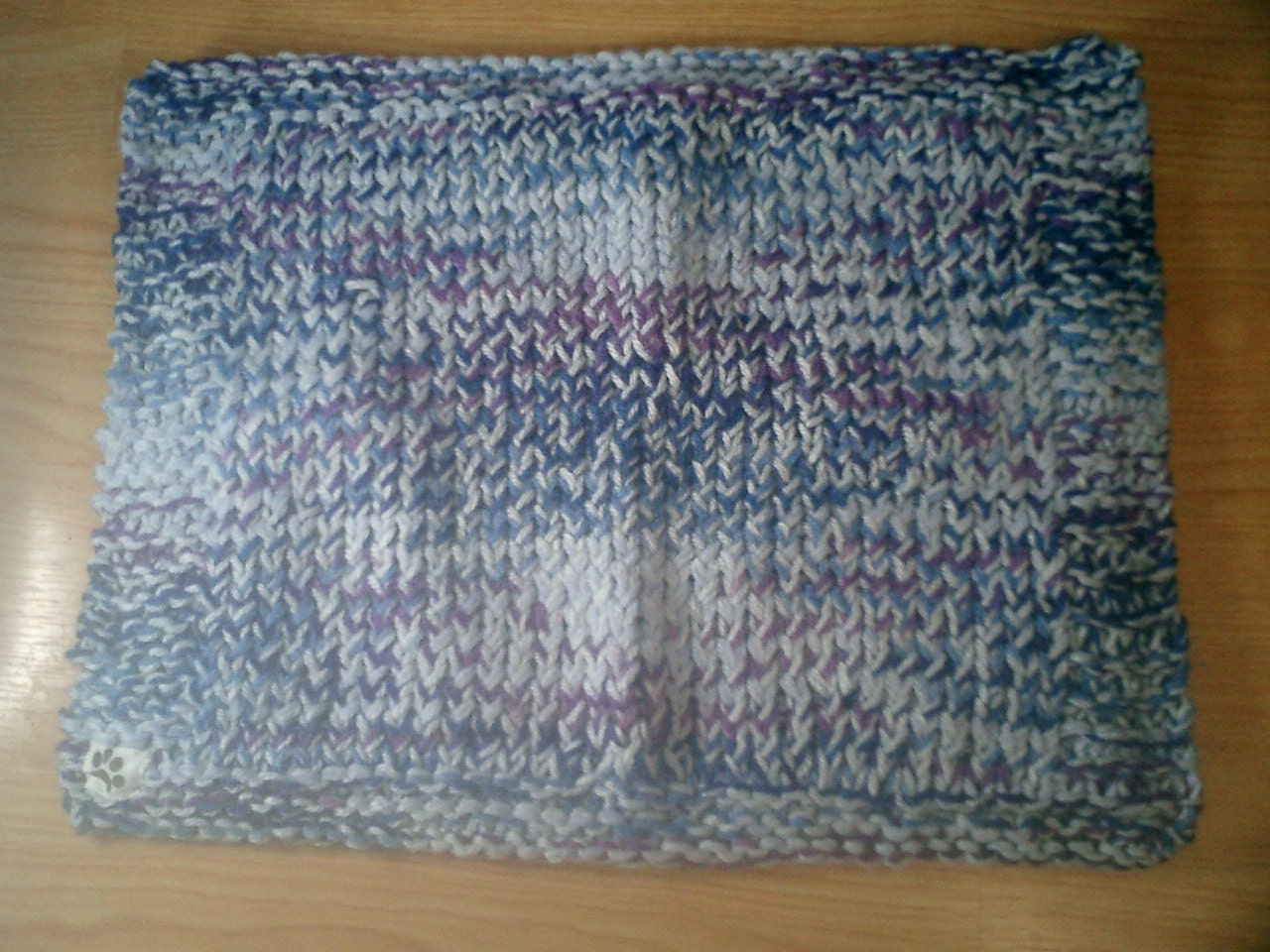 Cat Blanket - Hand Knit Kitty Comfort Mat - Relaxation