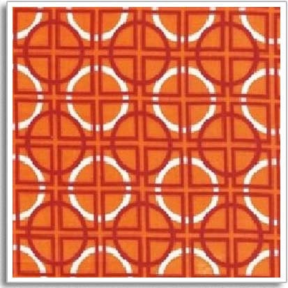 Rober Kaufman Fabric - Circles Orange - Metro Living Collection 1 yard