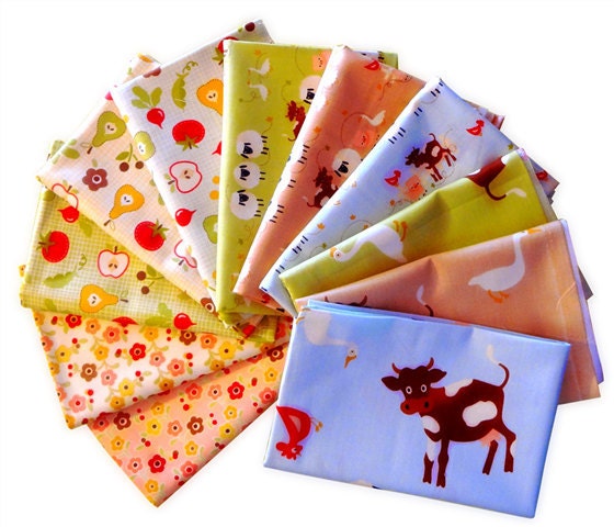 Riley Blake Farmfresh Fat Quarter Bundle 11 Fat Quarters RBFQFarmfresh