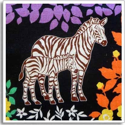Echino Fabric by Etsuko Furuya - Savannah Black 1/2 yard