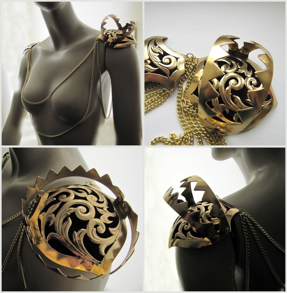 Brass Trap Epaulettes RESERVED for esha0519