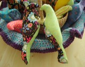 Baby Bird plush children's toy decoration bedtime flowers checks