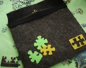 iPad Gadget Case Sleeve Puzzle Design Brief bag  Kindle Notebook bag