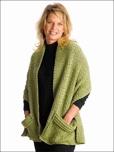 Quick and Easy Crocheted Readers Wrap pdf pattern