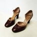 Vintage Shoes 70s MaryJane 1970s Vintage Coffee Mocha High Heel Sz 8