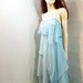 70s Dress Prom Vintage 1970s Long Powder Blue Chiffon/ xs