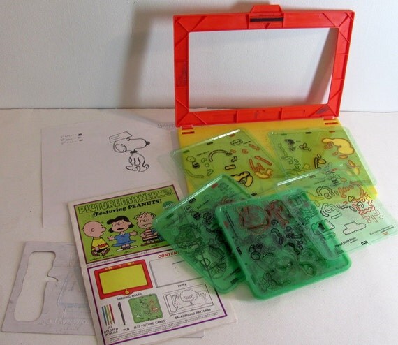 Vintage Toy 1970s Picture Maker Peanuts and by dirtybirdiesvintage