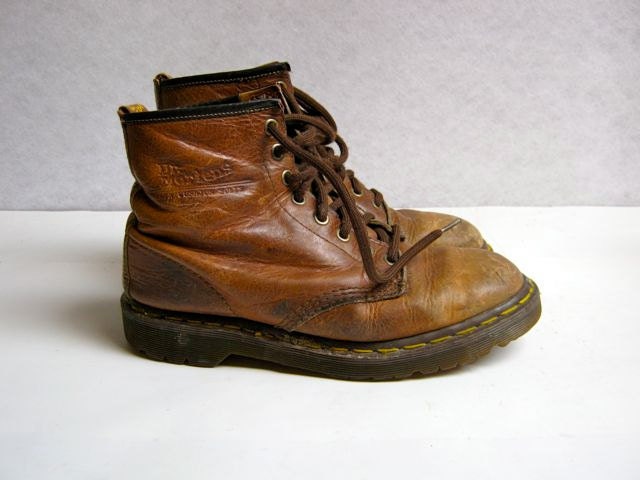 vintage distressed and worn in Doc Martens boots