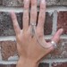 Feather & Silver Double Connected Chain Ring