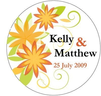 Custom Labels 2 inch round - Sunshine FL012CI (set of 100)