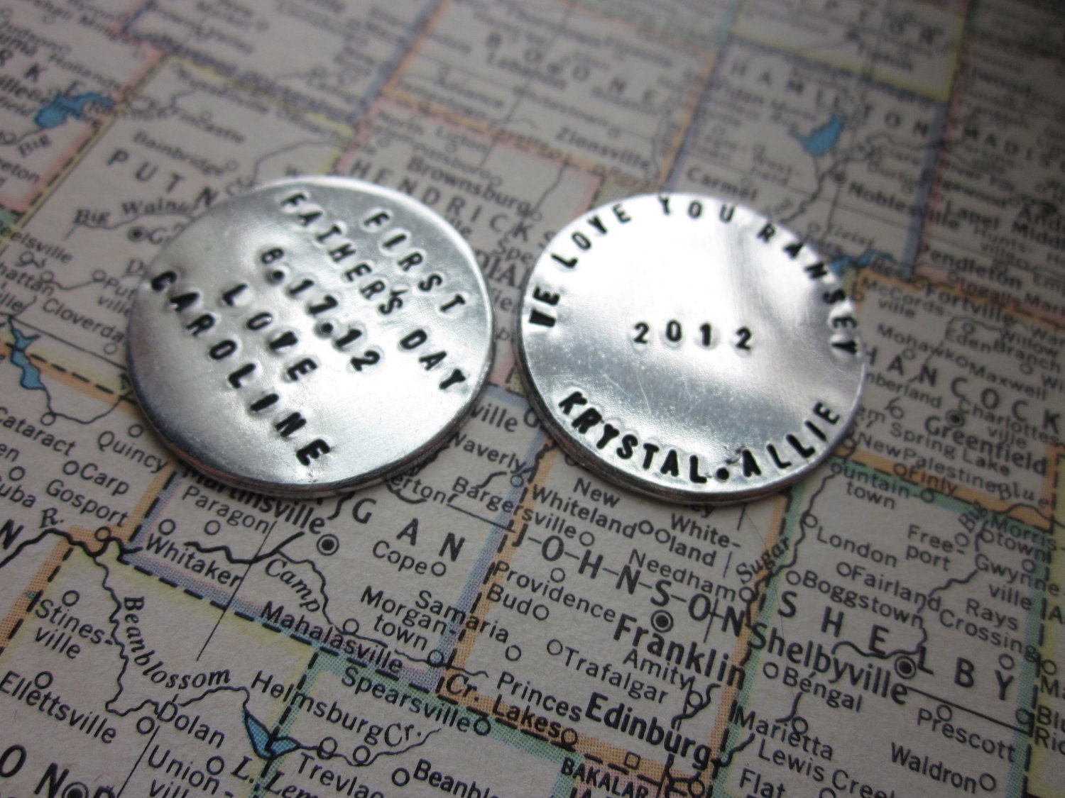 The Marvin Marker - Custom Handstamped Golf Ball Marker