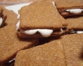 Dog Treats - Bark S'mores - Vegetarian Dog Treats Organic All Natural Sweet Potato Carob and Yogurt - Shorty's Gourmet Treats