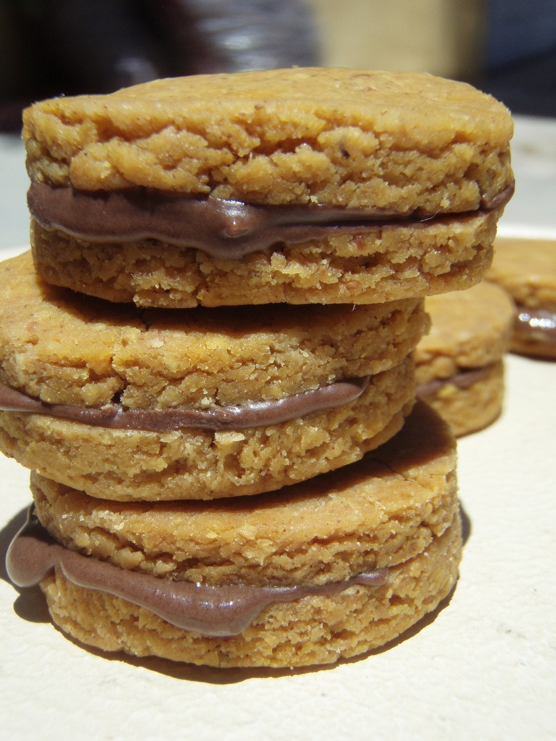 Wheat Free Dog Treats - Carob Sandwiches - All Natural Organic Vegetarian - Shorty's Gourmet Treats