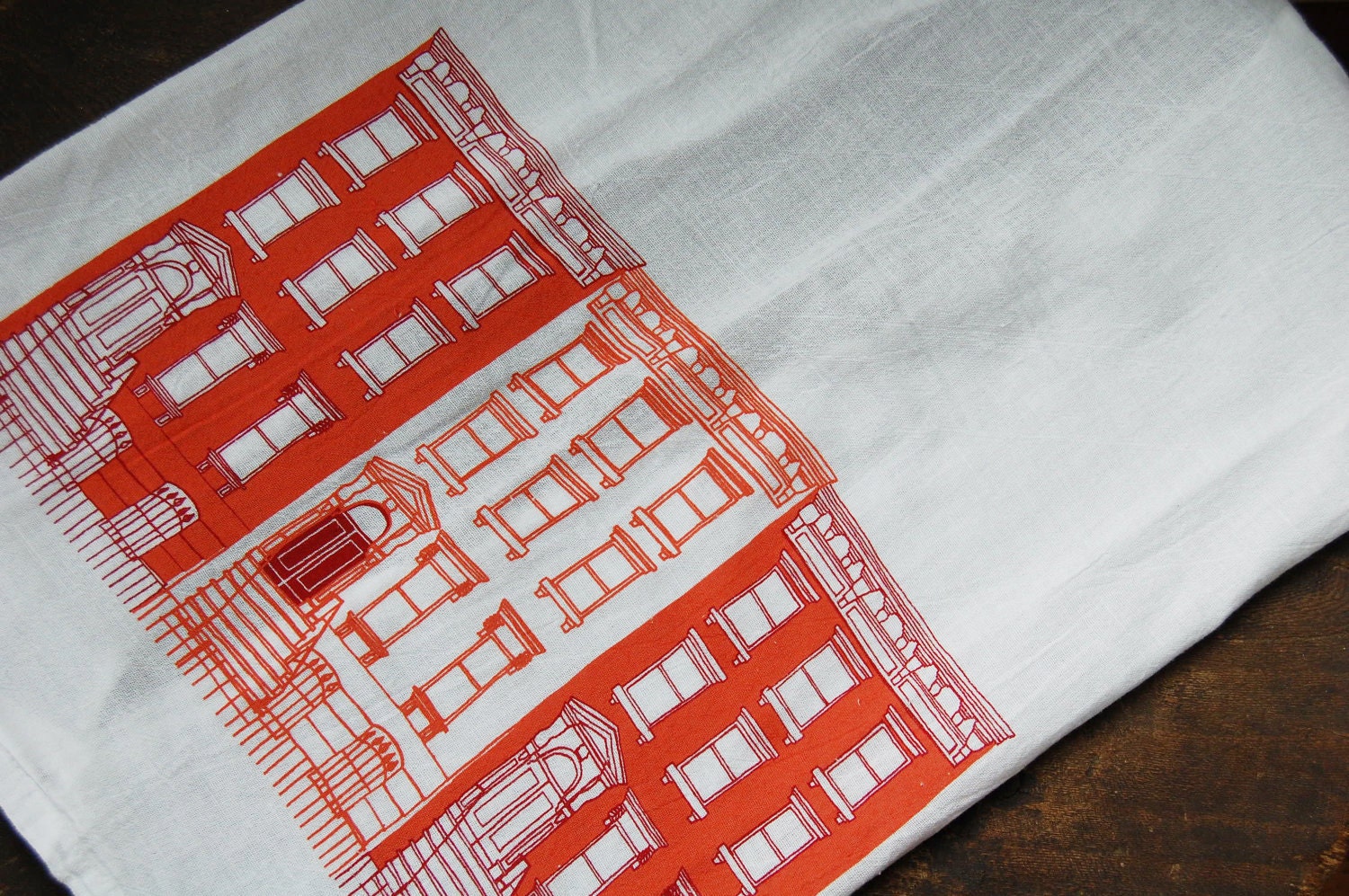 Brownstones Tea Towel