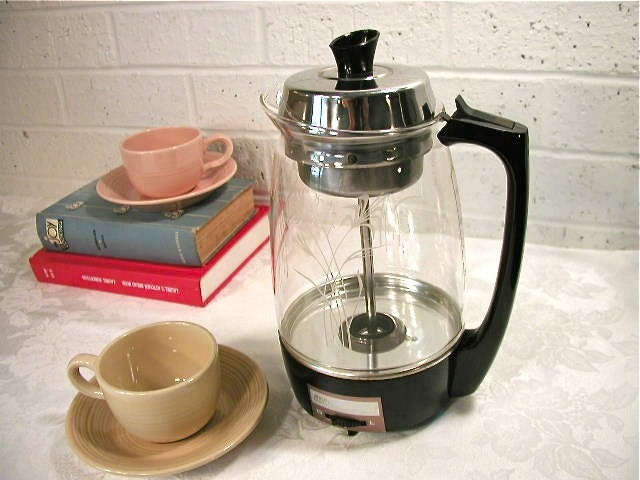 Vintage SCM Proctor Silex Electric Glass Percolator by Bluebell