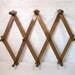 Vintage Accordion Peg Rack