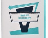 Vintage Road Sign Birthday Card