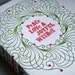 New Year SALE Letterpress Christmas The Peace Love Joyful Wreath Holiday Cards - Set of 12