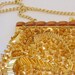 Vintage Beaded Clutch in Yellow Gold