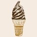 Little Lark's "I Scream for Ice Cream" infant Bodysuit and Shirt, natural organic cotton, chocolate vanilla swirl, baby and toddler sizes