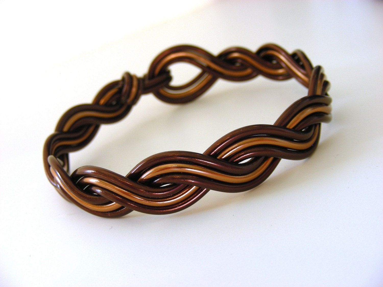 Custom Braided Wave Wire Bracelet - Choose Your Own Colors