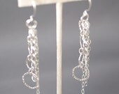 Sterling Silver Multi Chain Earrings
