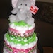Elephant Diaper Cake Jungle Safari Baby Shower Centerpiece Different styles available IT IS A HOOT