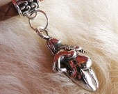 Come Out and Give Birth - Necklace Pregnant Woman Pendant on Braided Leather