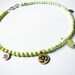 OM Lotus Yoga Necklace / Green Opal
