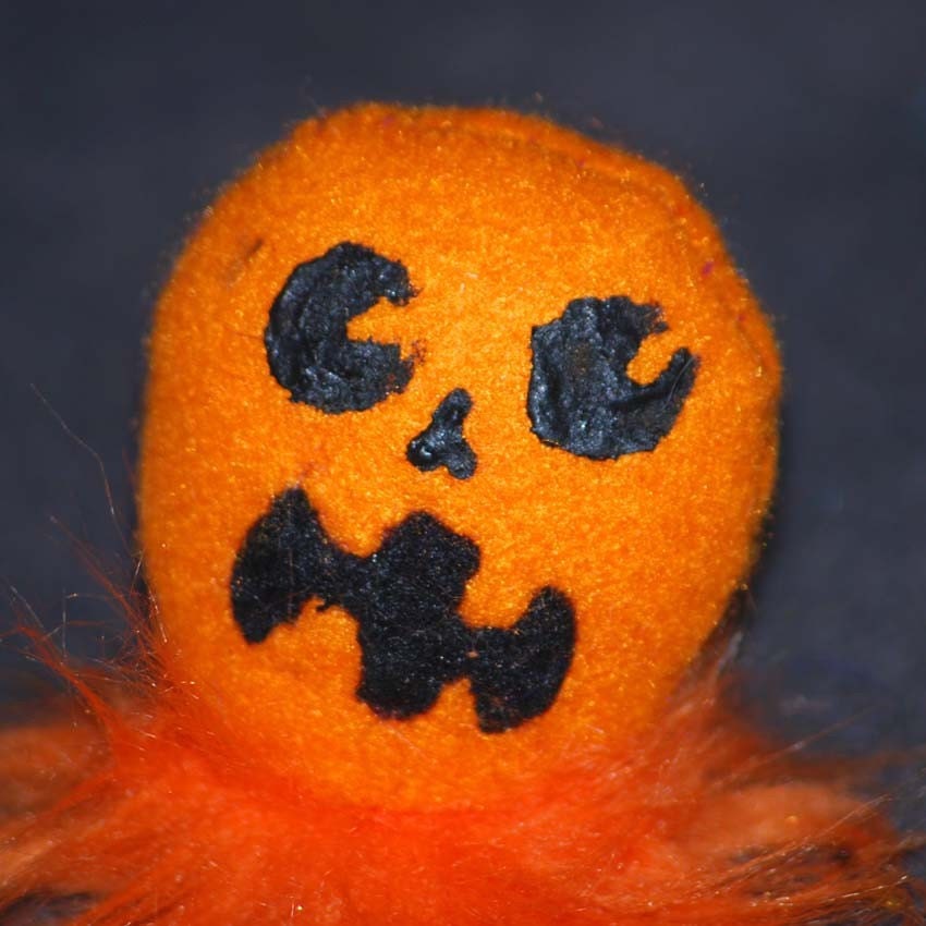 Jack-O-Lantern FuzzyBum - Halloween Plush Miniature