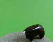 Little Black Bear - Hand Sculpted Miniature Polymer Clay Animal