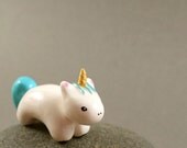 Motion Unicorn - Hand Sculpted Miniature Polymer Clay Animal