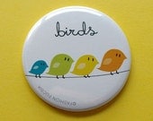 Pocket mirror - Birds