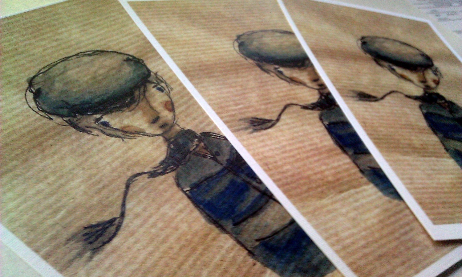 The Wild and Wonderful Adventures of Mr. Sailor - small illustrated postcard/mini print
