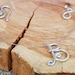Initial necklace, Personalized jewelry, Aluminum, Wire jewelry, Letter B