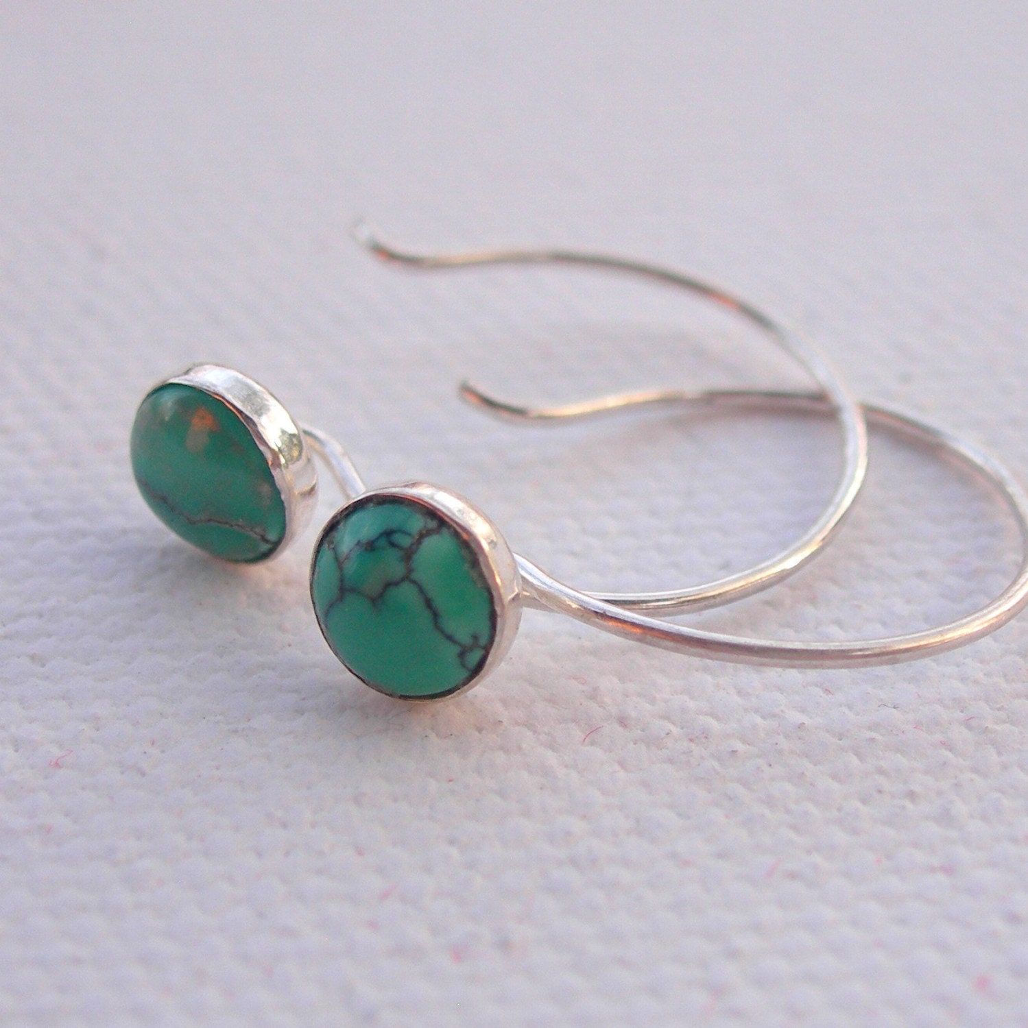 My Blue Heaven Delicate Turquoise Earrings iNk jewelry