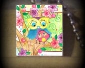 Alexander Hoot Owl num 20 (LA 20) Vintage Scrabble Tile Pendant ..Buy 3 Get 1 Free