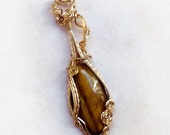 Gold-Filled Tiger Eye Pendant